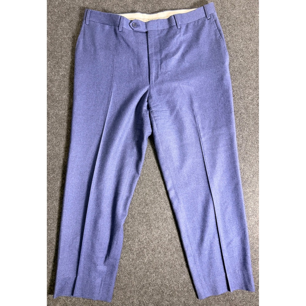 Canali Impeccabile Blue Wool Dress Pants Mens 36x29 Made in Italy